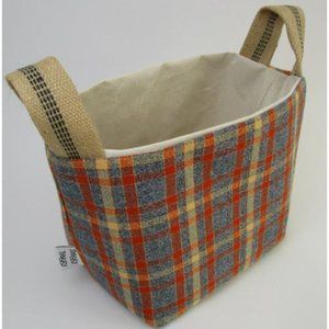 Flannel Bag-Orange/Gray